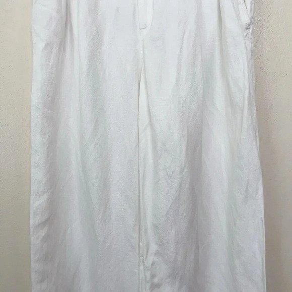 Banana  Republic Womens Petite 6 Wide Leg Linen Cropped Pant - Picture 6 of 13